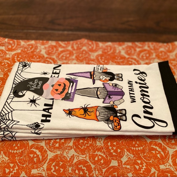 Halloween Gnome Kitchen Towels Set of 2, Halloween With My Gnomies, Witch Gnomes - Picture 12 of 12